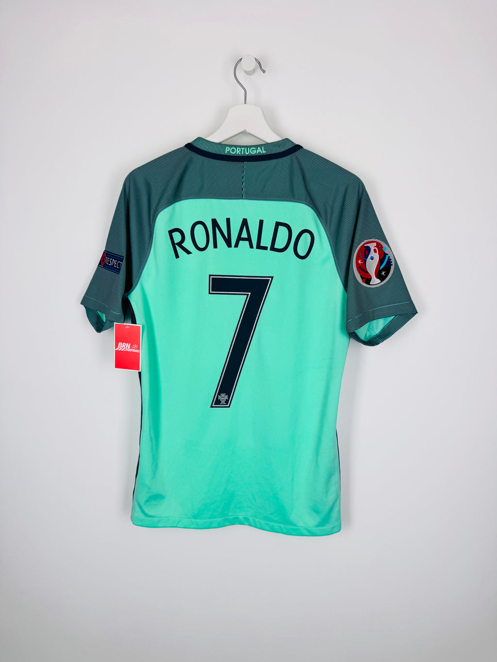 MAILLOT DE FOOTBALL PORTUGAL 2016 EXTÉRIEUR - CRISTIANO RONALDO #7 (S)