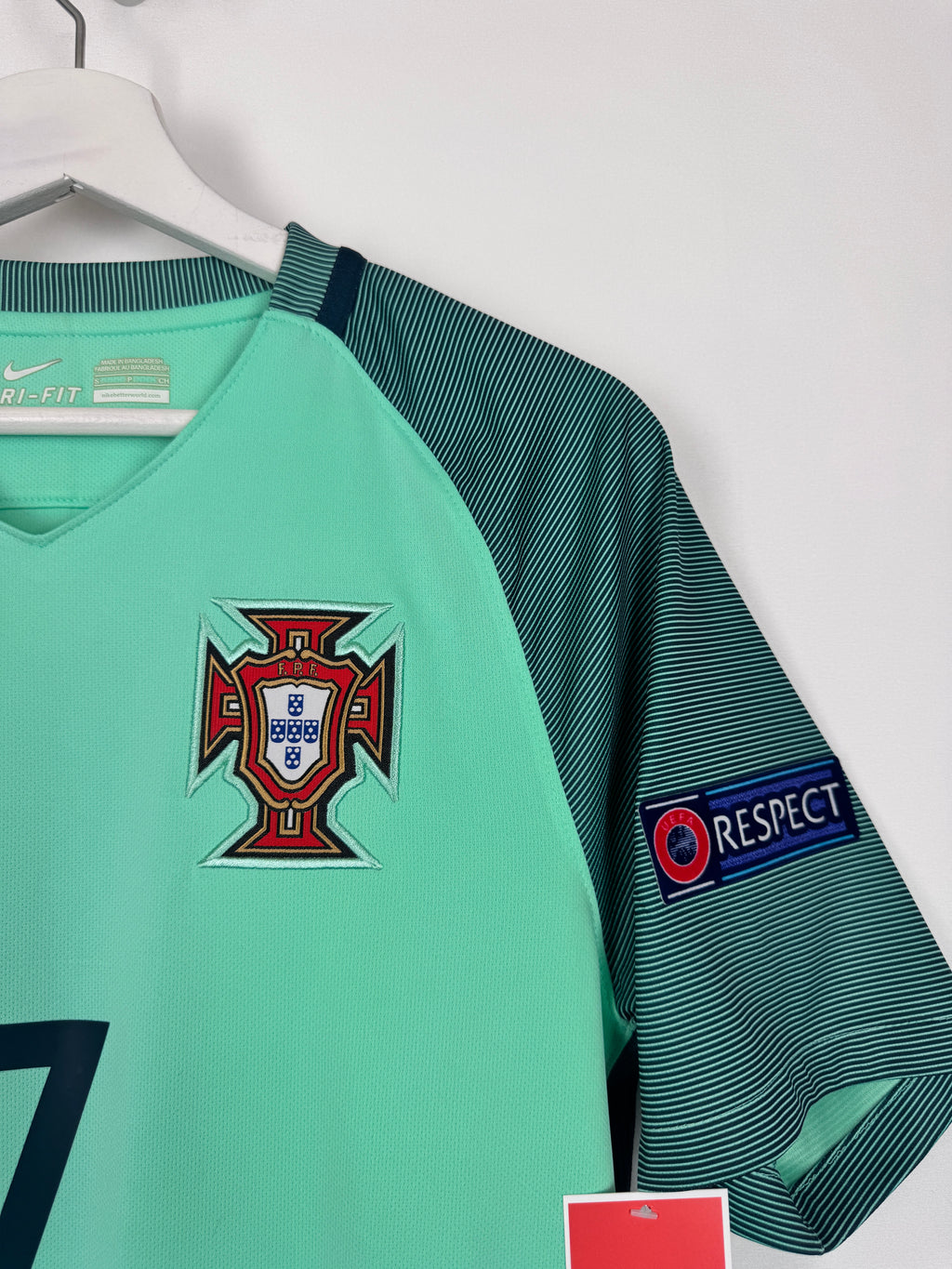 MAILLOT DE FOOTBALL PORTUGAL 2016 EXTÉRIEUR - CRISTIANO RONALDO #7 (S)