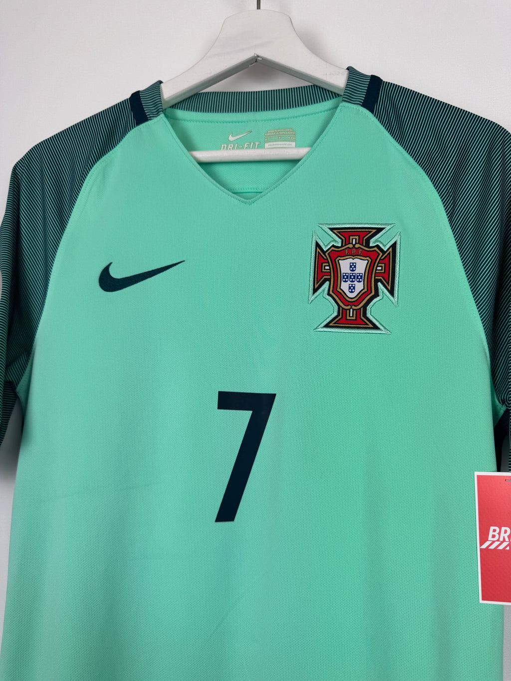 MAILLOT DE FOOTBALL PORTUGAL 2016 EXTÉRIEUR - CRISTIANO RONALDO #7 (S)
