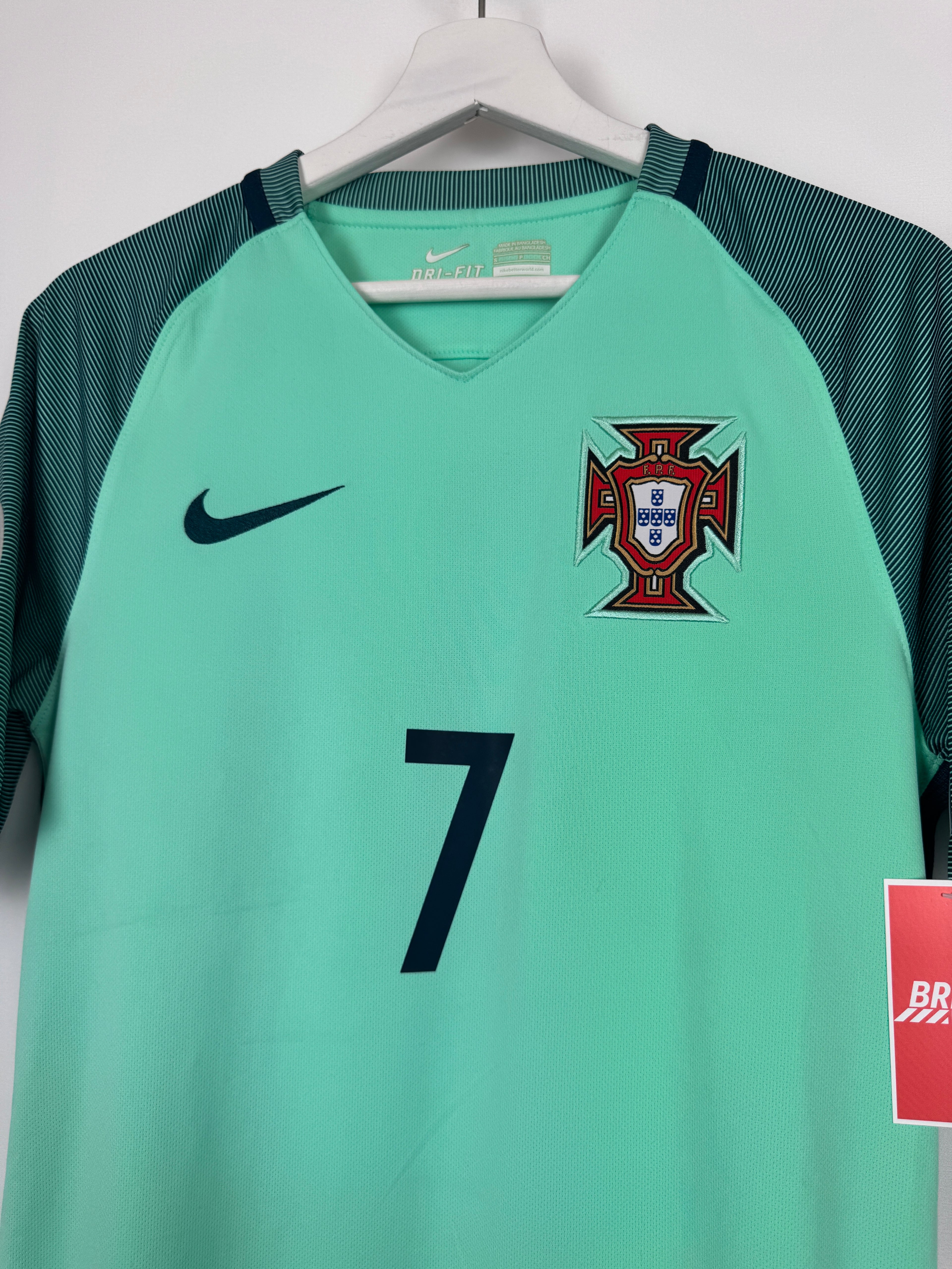 MAILLOT DE FOOTBALL PORTUGAL 2016 EXTÉRIEUR - CRISTIANO RONALDO #7 (S)