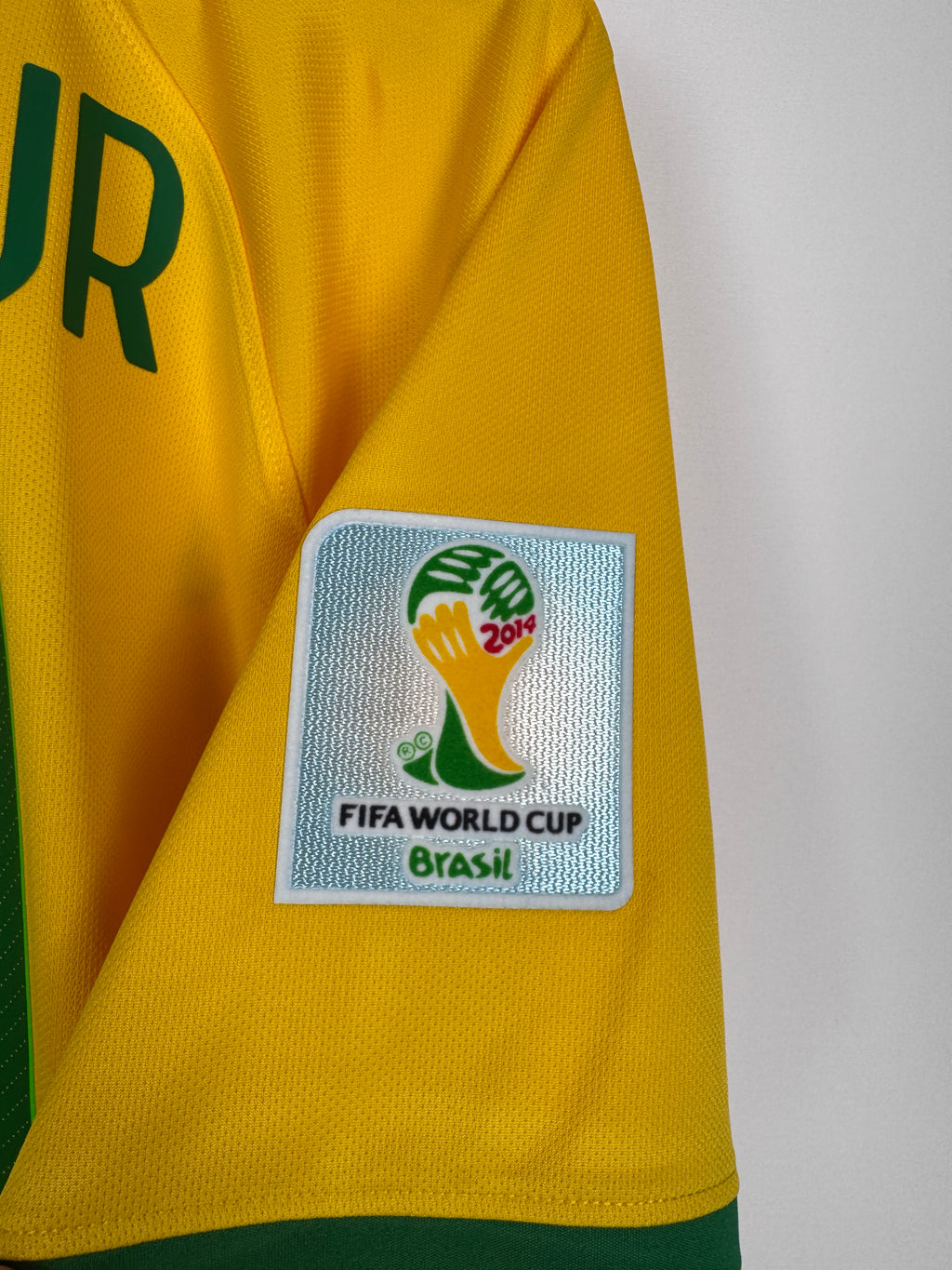 MAILLOT DE FOOTBALL BRÉSIL 2014 DOMICILE - NEYMAR JR #10 (L)