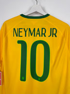MAILLOT DE FOOTBALL BRÉSIL 2014 DOMICILE - NEYMAR JR #10 (L)