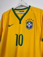 MAILLOT DE FOOTBALL BRÉSIL 2014 DOMICILE - NEYMAR JR #10 (L)