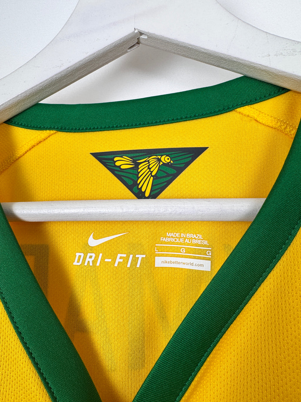 MAILLOT DE FOOTBALL BRÉSIL 2014 DOMICILE - NEYMAR JR #10 (L)