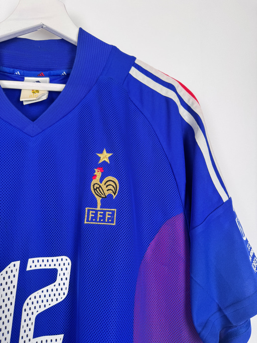 MAILLOT DE FOOTBALL ÉQUIPE DE FRANCE 2002 DOMICILE - THIERRY HENRY #12 (L)