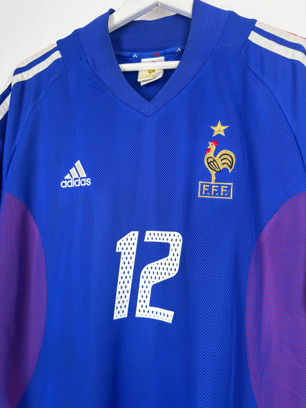 MAILLOT DE FOOTBALL ÉQUIPE DE FRANCE 2002 DOMICILE - THIERRY HENRY #12 (L)