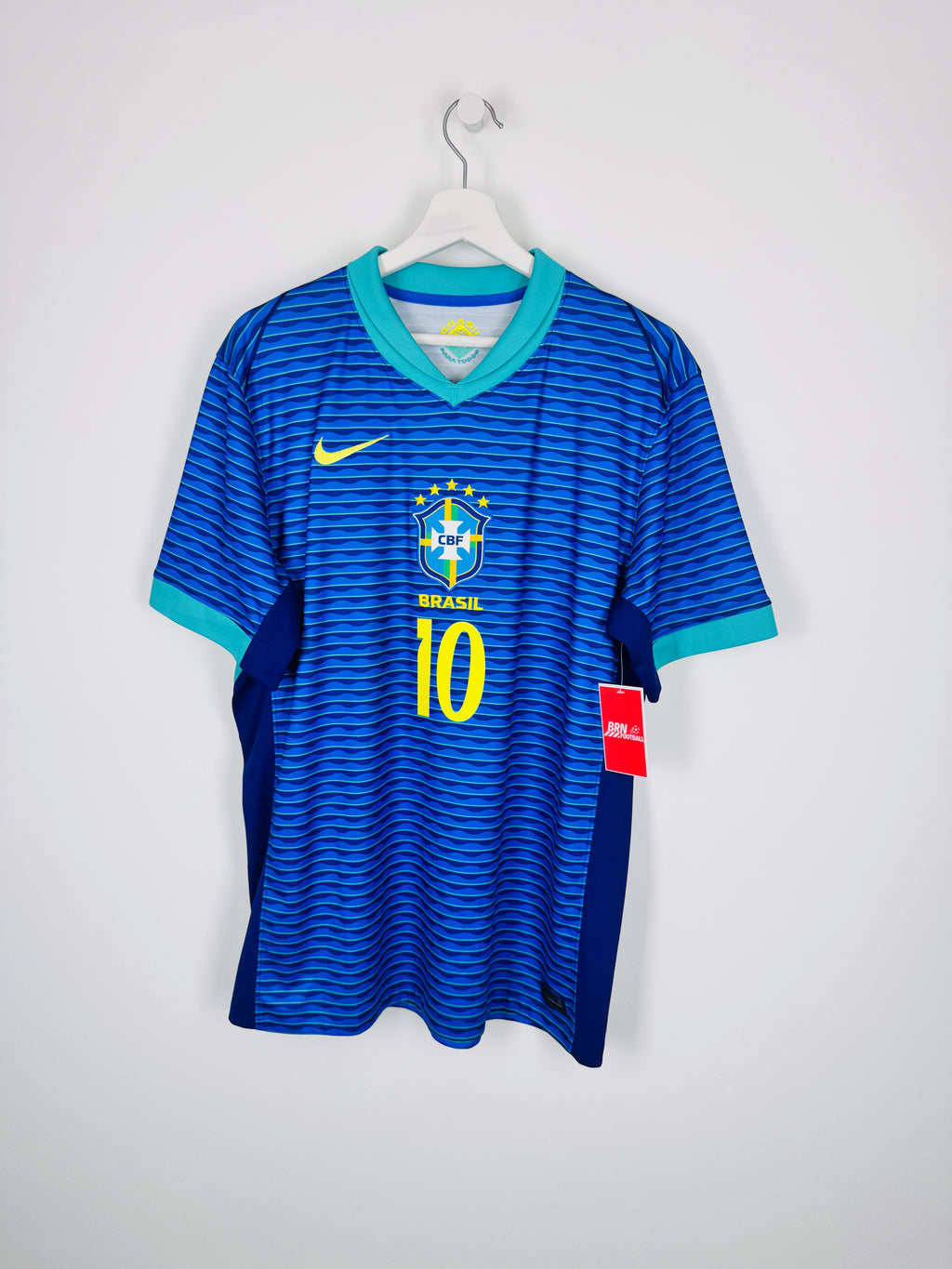 MAILLOT DE FOOTBALL BRÉSIL 2024 EXTÉRIEUR - NEYMAR JR #10 (L)