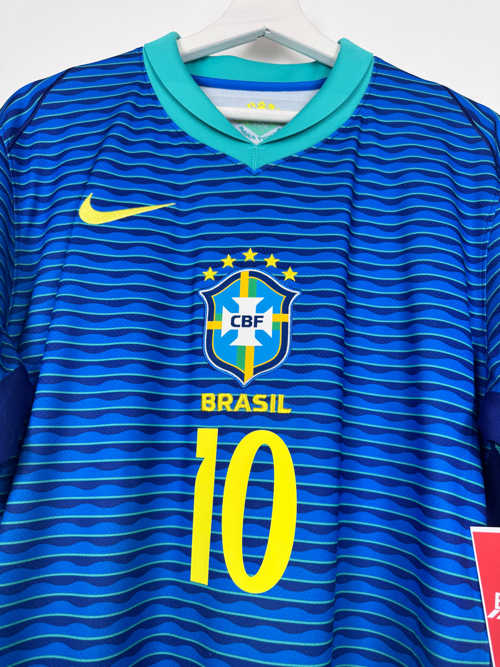 MAILLOT DE FOOTBALL BRÉSIL 2024 EXTÉRIEUR - NEYMAR JR #10 (L)