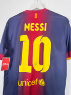 MAILLOT DE FOOTBALL BARCELONE 2012/2013 DOMICILE - LEO MESSI #10 (M)