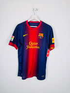 MAILLOT DE FOOTBALL BARCELONE 2012/2013 DOMICILE - LEO MESSI #10 (M)