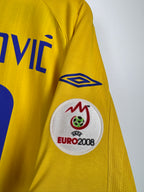 MAILLOT DE FOOTBALL SUÈDE 2008 DOMICILE - ZLATAN IBRAHIMOVIC #10 (M)