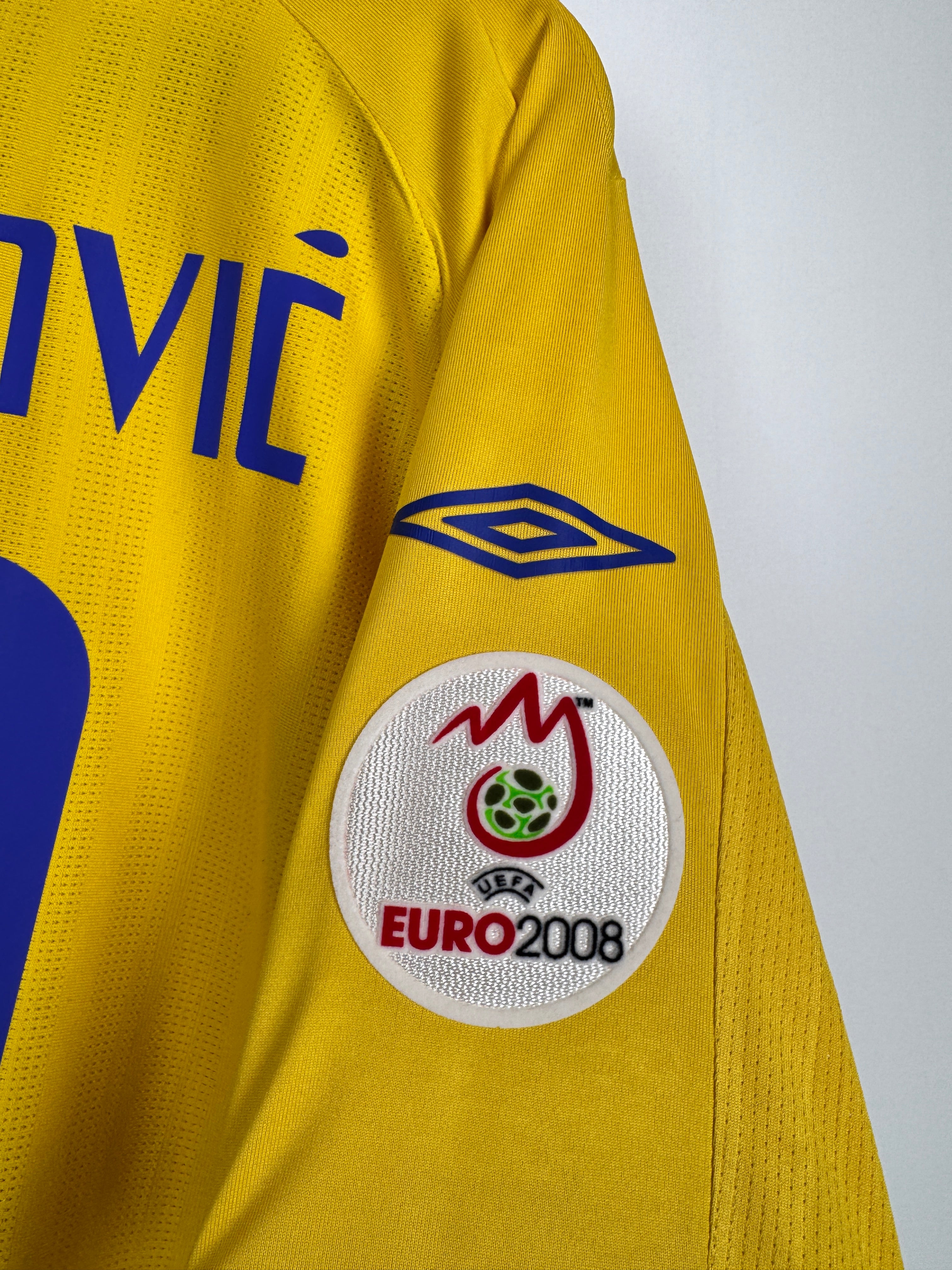 MAILLOT DE FOOTBALL SUÈDE 2008 DOMICILE - ZLATAN IBRAHIMOVIC #10 (M)