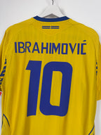 MAILLOT DE FOOTBALL SUÈDE 2008 DOMICILE - ZLATAN IBRAHIMOVIC #10 (M)