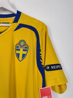 MAILLOT DE FOOTBALL SUÈDE 2008 DOMICILE - ZLATAN IBRAHIMOVIC #10 (M)