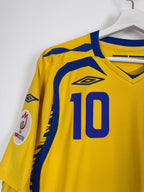 MAILLOT DE FOOTBALL SUÈDE 2008 DOMICILE - ZLATAN IBRAHIMOVIC #10 (M)