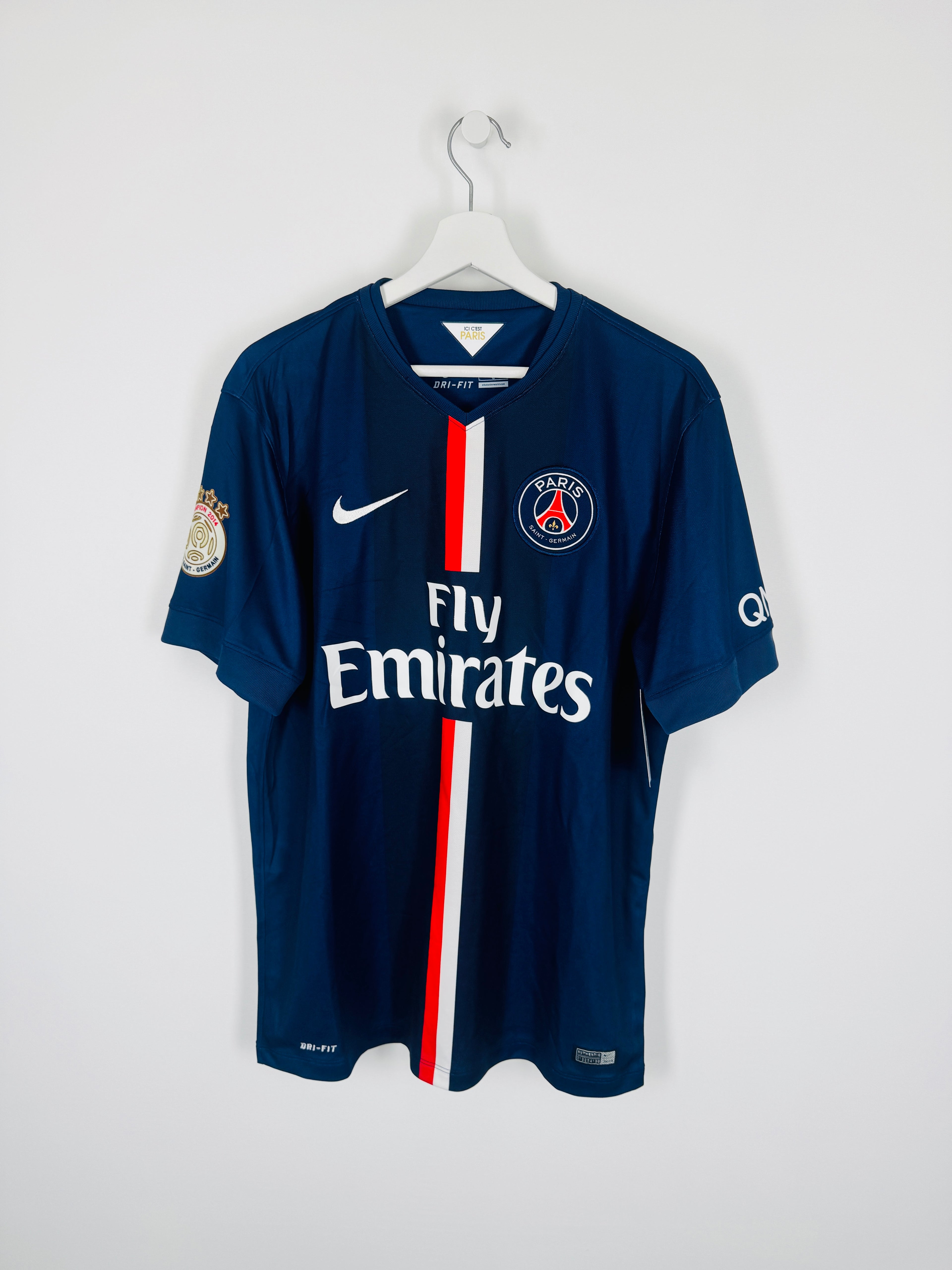 PSG HOME FOOTBALL JERSEY 2014/2015 - IBRAHIMOVIC #10 (L)