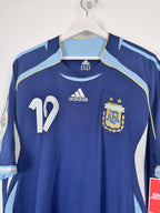 MAILLOT DE FOOTBALL ARGENTINE 2006 EXTÉRIEUR - LEO MESSI #19 (XL)