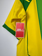 MAILLOT DE FOOTBALL BRÉSIL 2004 DOMICILE - RONALDINHO #10 (L)