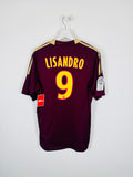 OLYMPIQUE LYONNAIS 2010/2011 AWAY FOOTBALL SHIRT - LISANDRO #9 (M)