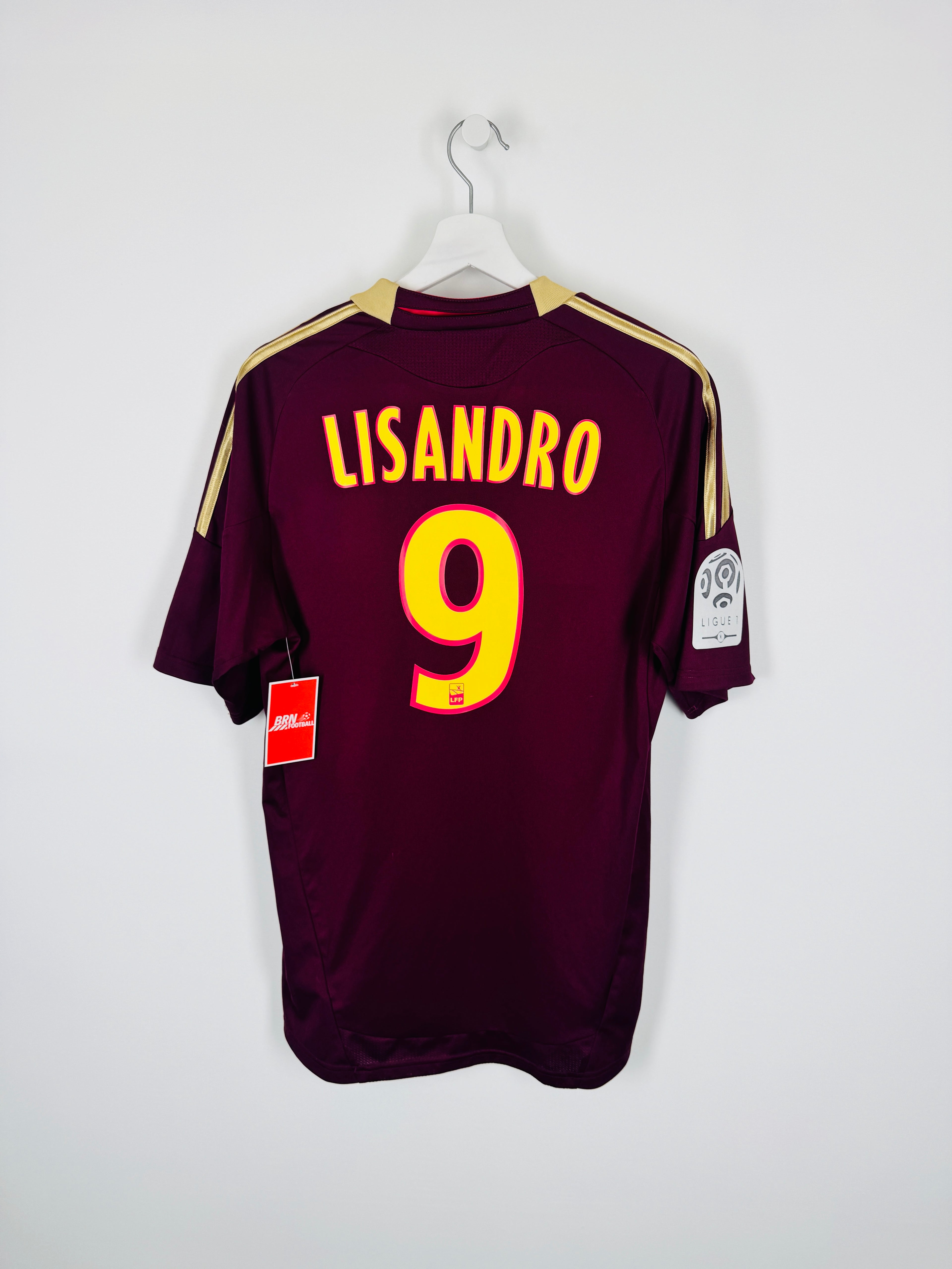 OLYMPIQUE LYONNAIS 2010/2011 AWAY FOOTBALL SHIRT - LISANDRO #9 (M)