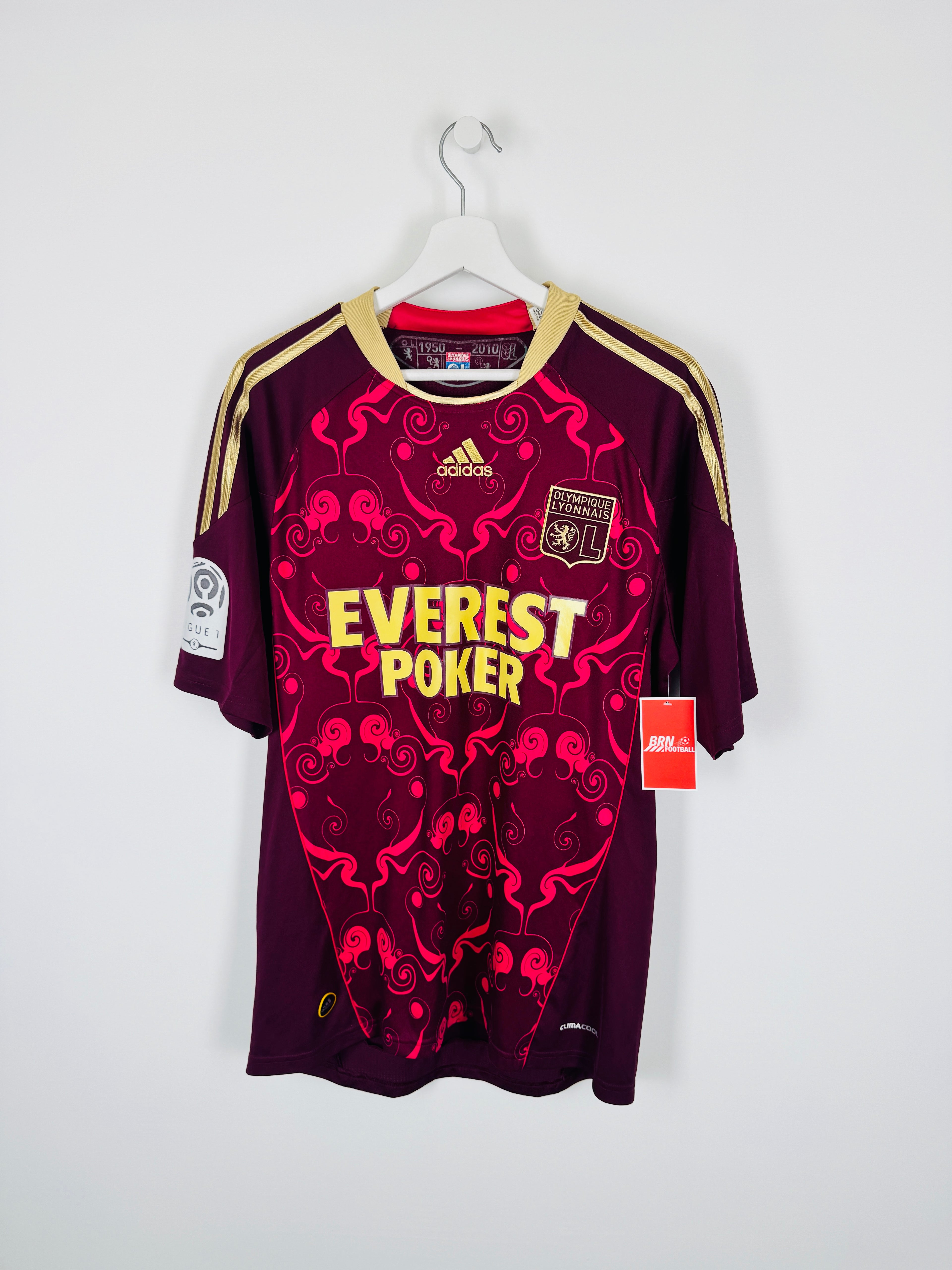 OLYMPIQUE LYONNAIS 2010/2011 AWAY FOOTBALL SHIRT - LISANDRO #9 (M)