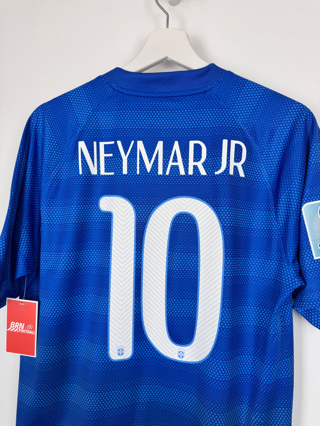 MAILLOT DE FOOTBALL BRÉSIL 2014 EXTÉRIEUR - NEYMAR JR #10 (M)