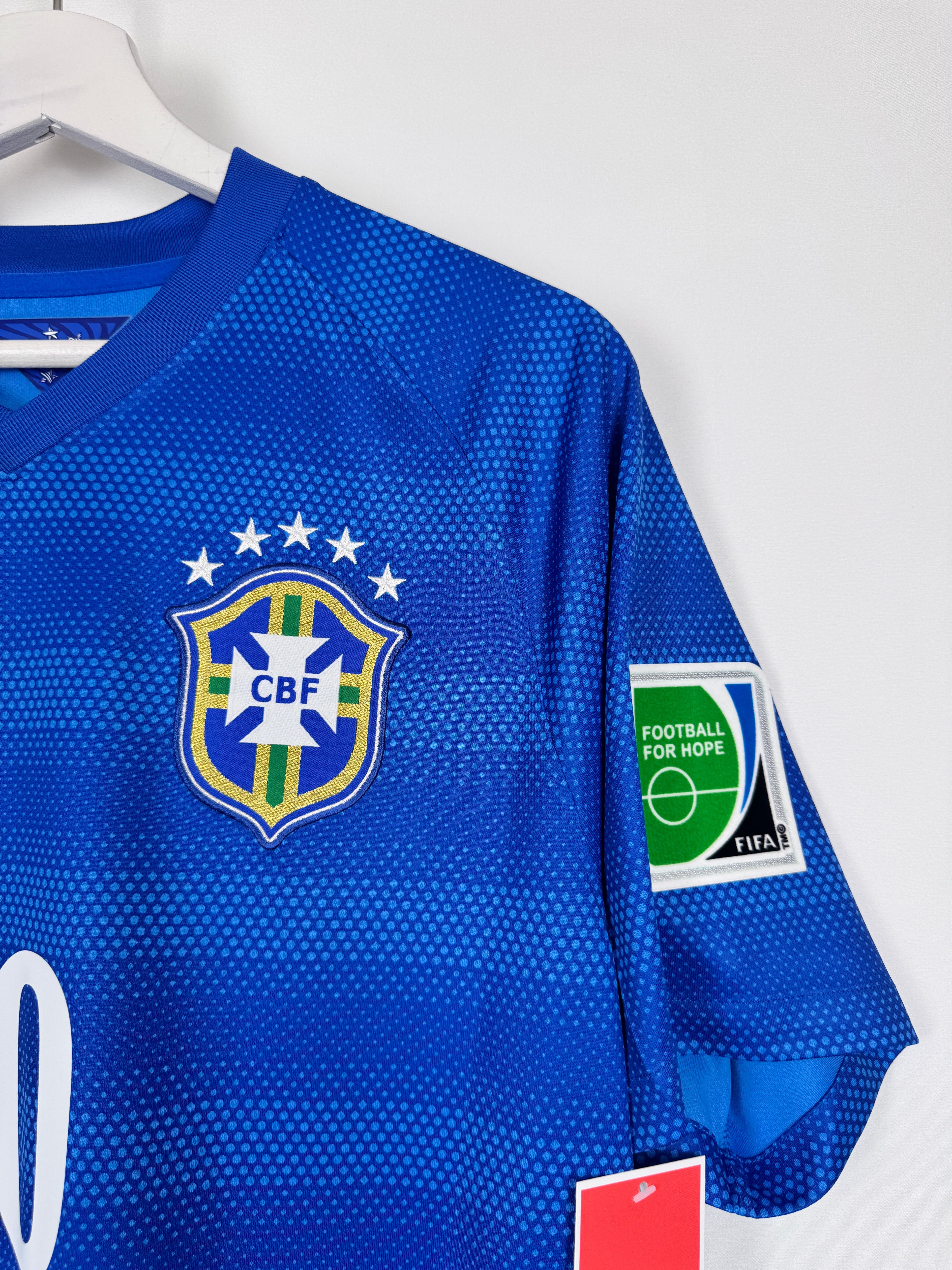MAILLOT DE FOOTBALL BRÉSIL 2014 EXTÉRIEUR - NEYMAR JR #10 (M)