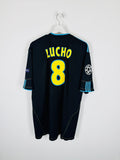 OLYMPIQUE DE MARSEILLE 2010/2011 THIRD FOOTBALL SHIRT - LUCHO #8 (XL)