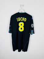 OLYMPIQUE DE MARSEILLE 2010/2011 THIRD FOOTBALL SHIRT - LUCHO #8 (XL)