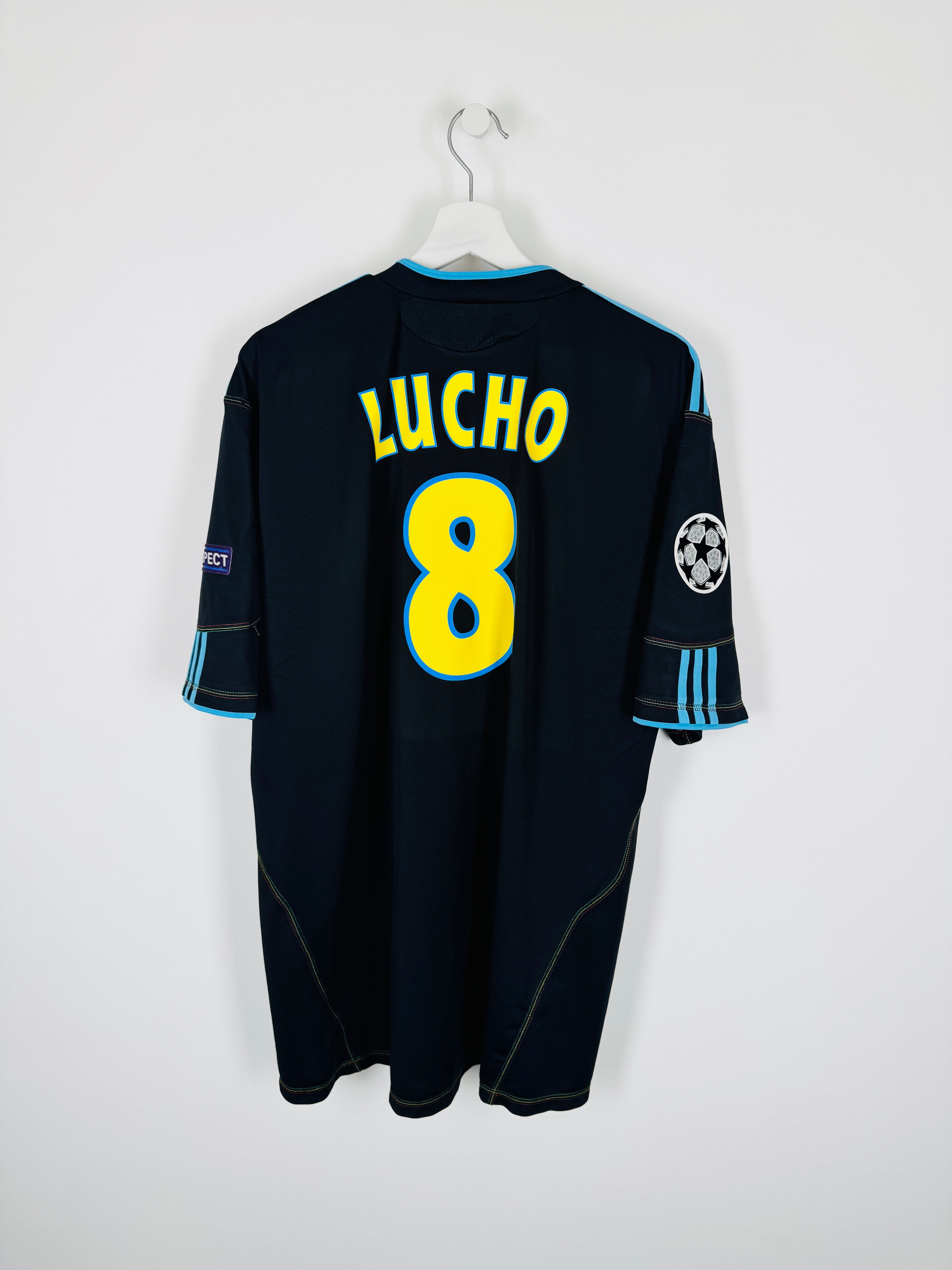 OLYMPIQUE DE MARSEILLE 2010/2011 THIRD FOOTBALL SHIRT - LUCHO #8 (XL)