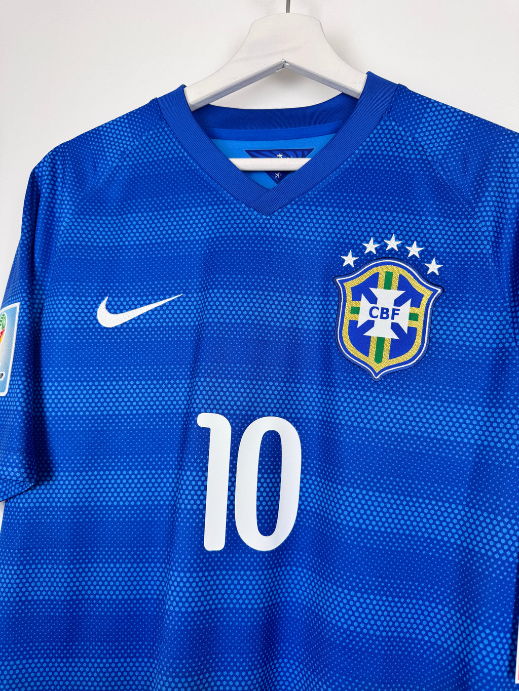 MAILLOT DE FOOTBALL BRÉSIL 2014 EXTÉRIEUR - NEYMAR JR #10 (M)