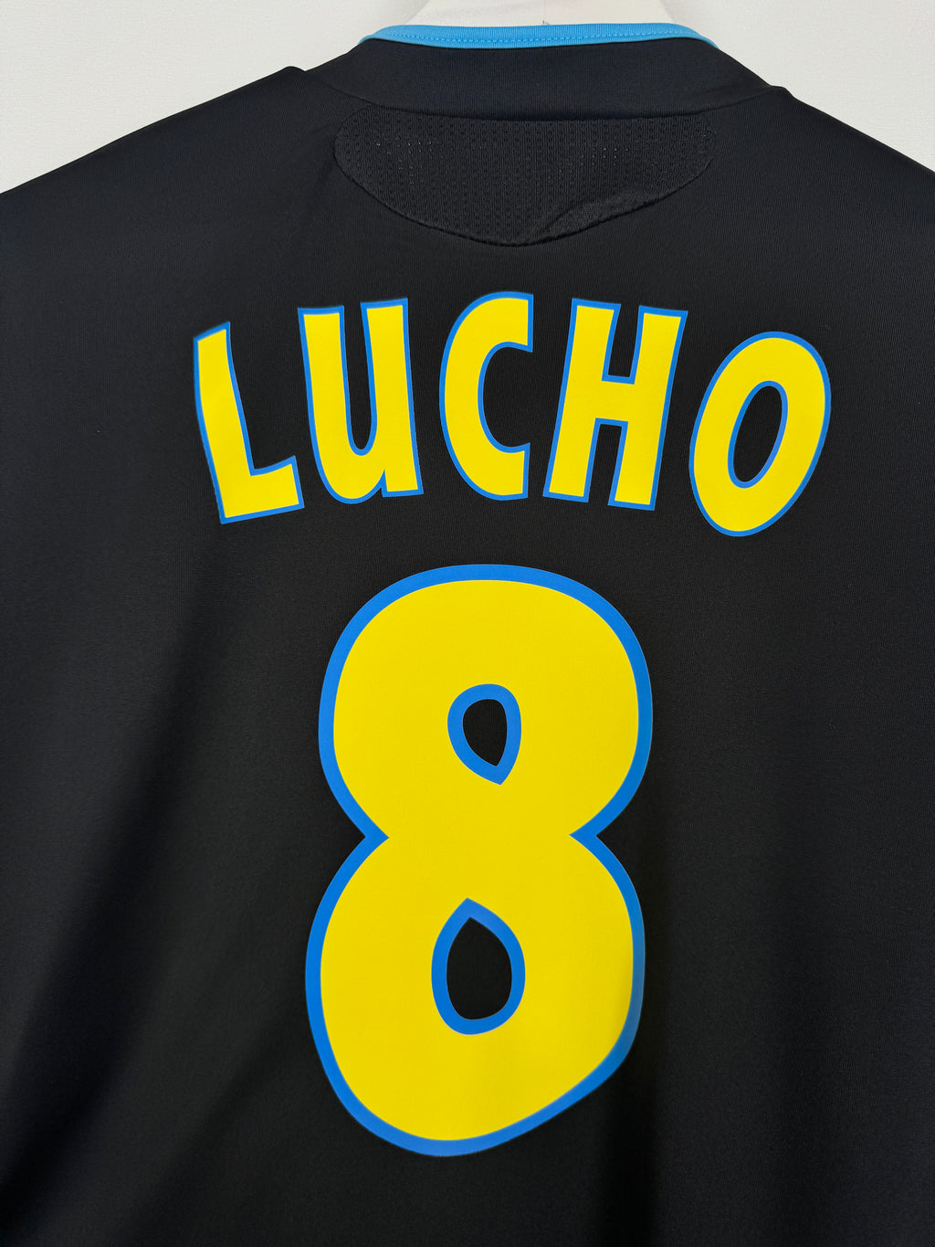 OLYMPIQUE DE MARSEILLE 2010/2011 THIRD FOOTBALL SHIRT - LUCHO #8 (XL)