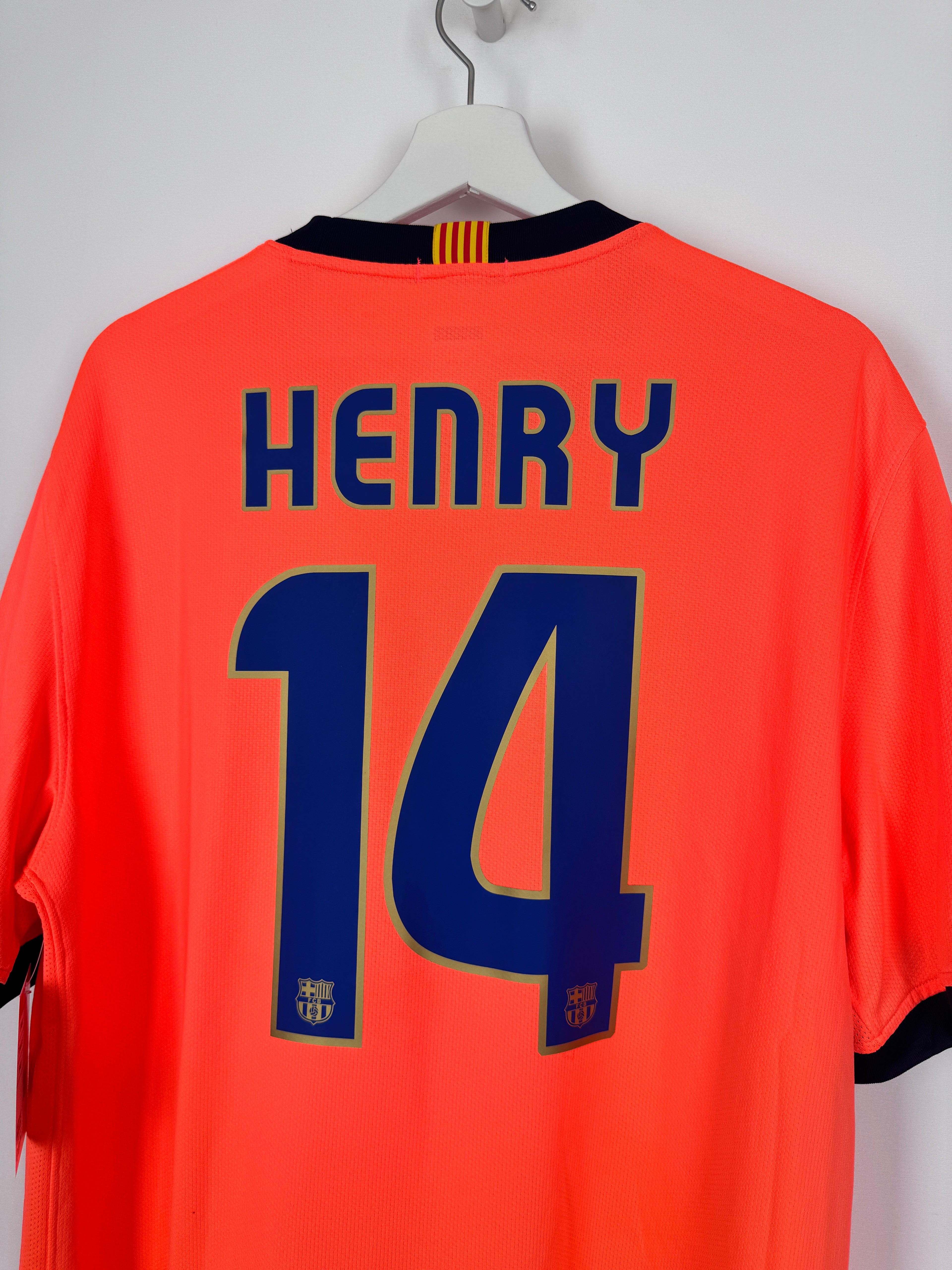 MAILLOT DE FOOTBALL BARCELONE 2009/2010 EXTÉRIEUR - THIERRY HENRY #14 (XL)
