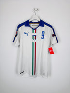 MAILLOT DE FOOTBALL ITALIE 2016 EXTÉRIEUR - MARIO BALOTELLI #9 (M)