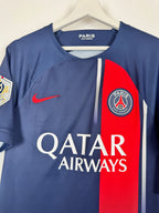 PSG 2023/2024 HOME FOOTBALL SHIRT - O.DEMBÉLÉ #10 Born X Raised (S)