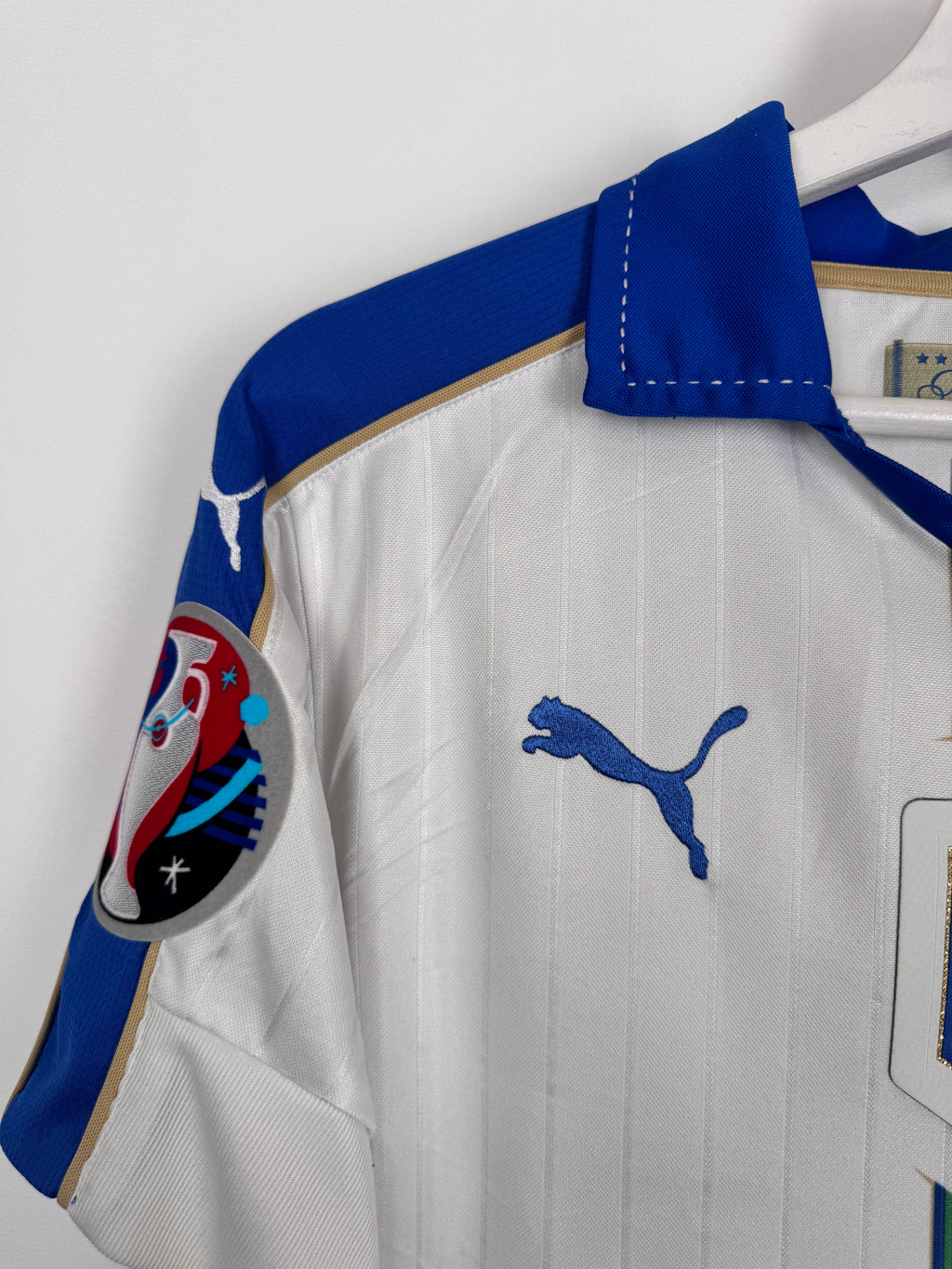 MAILLOT DE FOOTBALL ITALIE 2016 EXTÉRIEUR - MARIO BALOTELLI #9 (M)