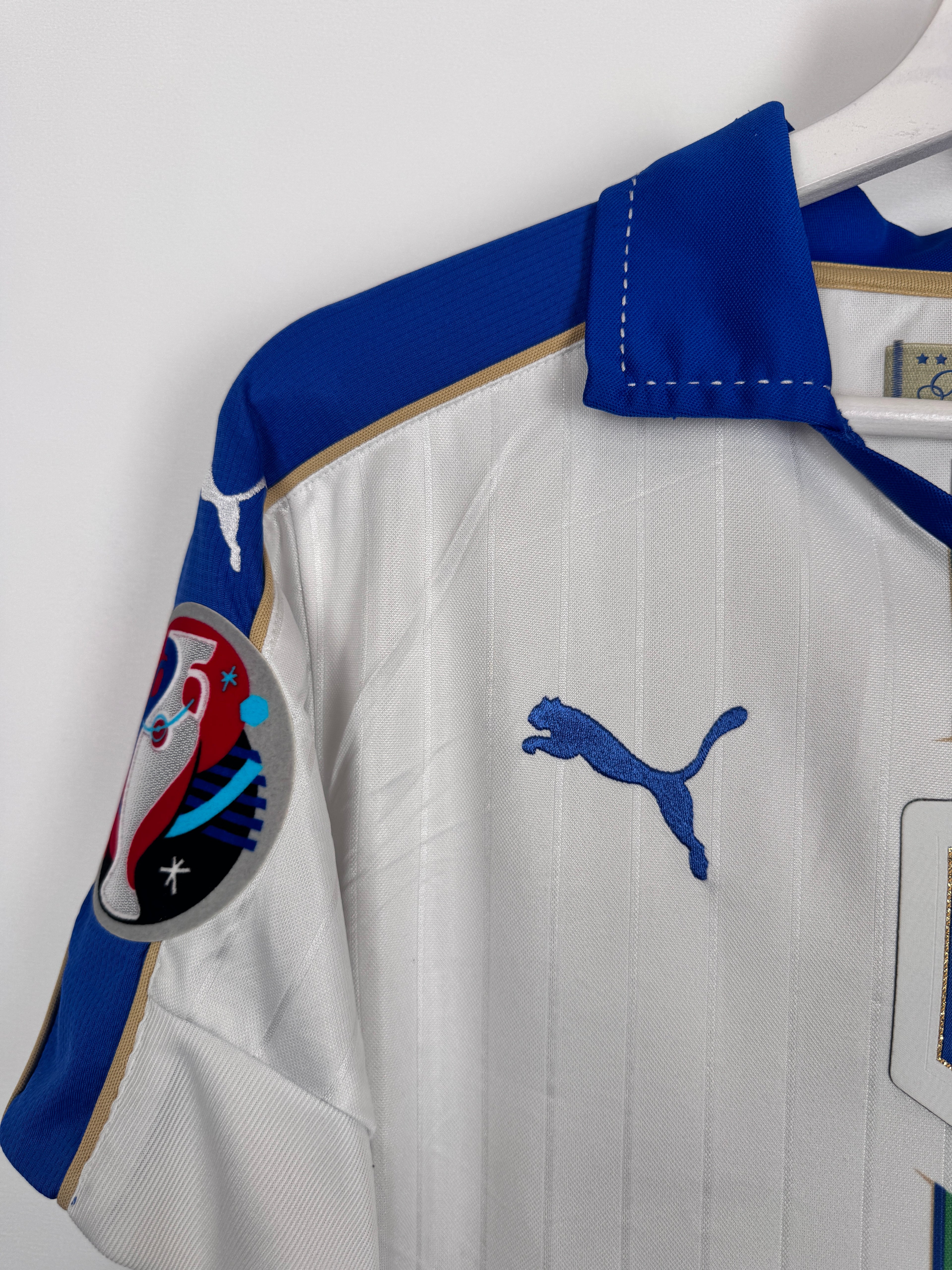 MAILLOT DE FOOTBALL ITALIE 2016 EXTÉRIEUR - MARIO BALOTELLI #9 (M)