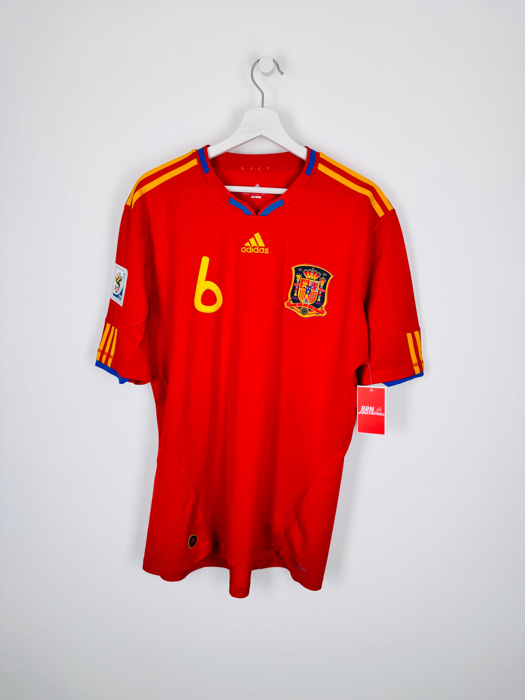 MAILLOT DE FOOTBALL ESPAGNE 2010 DOMICILE - ANDRES INIESTA #6 (XL)