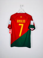 MAILLOT DE FOOTBALL PORTUGAL 2022 DOMICILE - CRISTIANO RONALDO #7 (M)