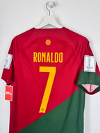MAILLOT DE FOOTBALL PORTUGAL 2022 DOMICILE - CRISTIANO RONALDO #7 (M)