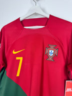 MAILLOT DE FOOTBALL PORTUGAL 2022 DOMICILE - CRISTIANO RONALDO #7 (M)