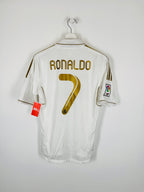 REAL MADRID 2011/2012 HOME FOOTBALL JERSEY - RONALDO #7 (S)