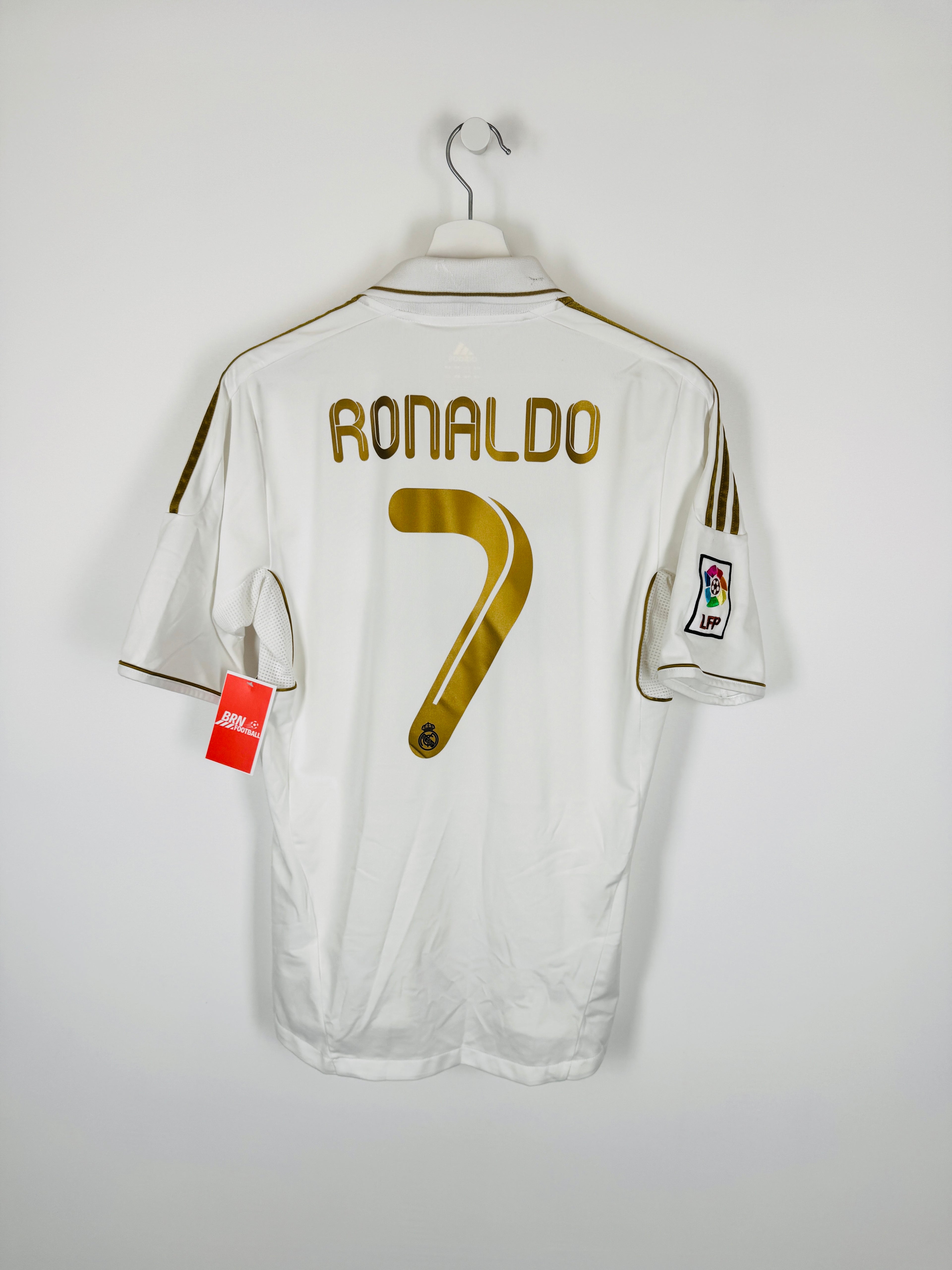 REAL MADRID 2011/2012 HOME FOOTBALL JERSEY - RONALDO #7 (S)