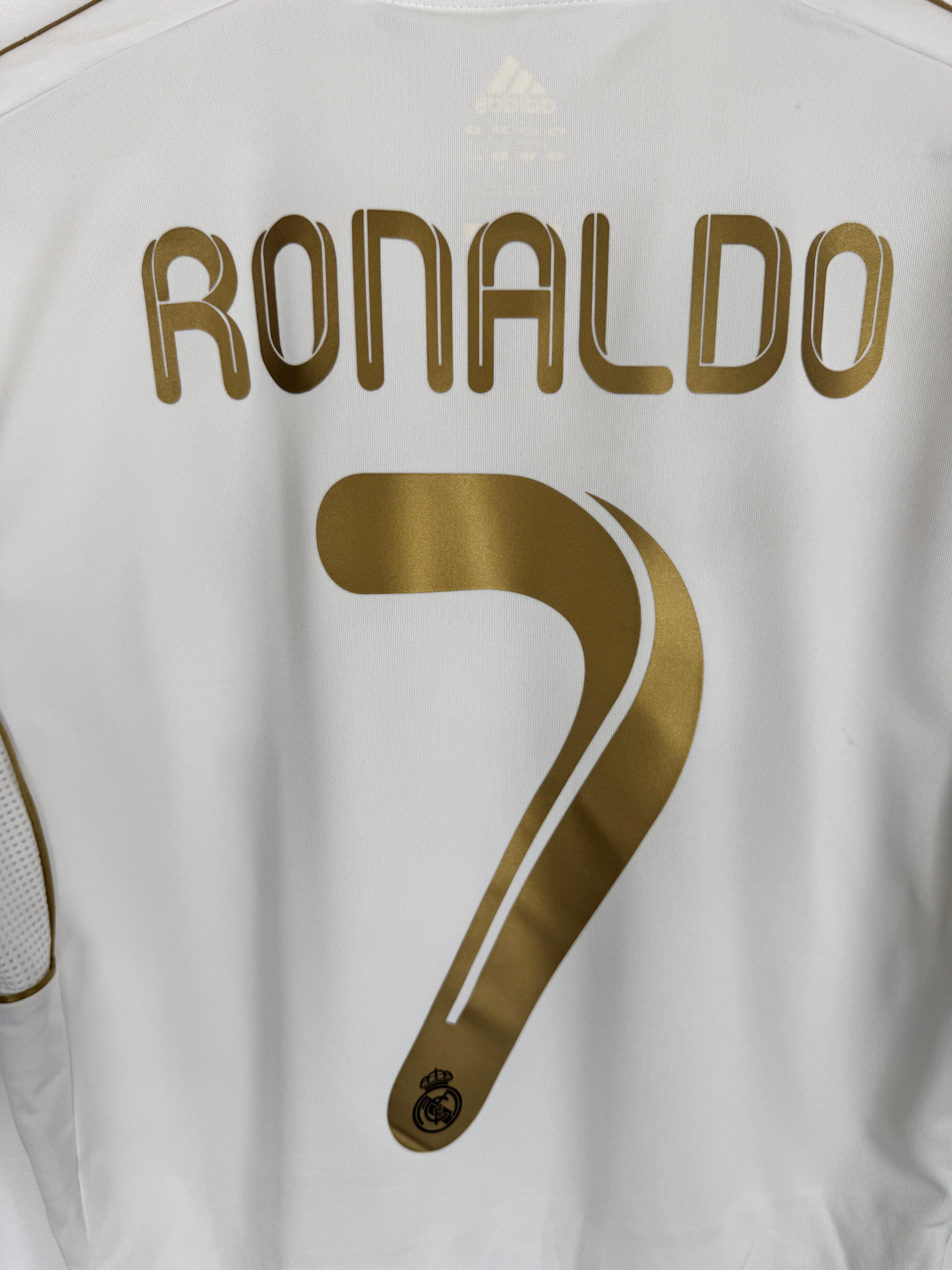 REAL MADRID 2011/2012 HOME FOOTBALL JERSEY - RONALDO #7 (S)
