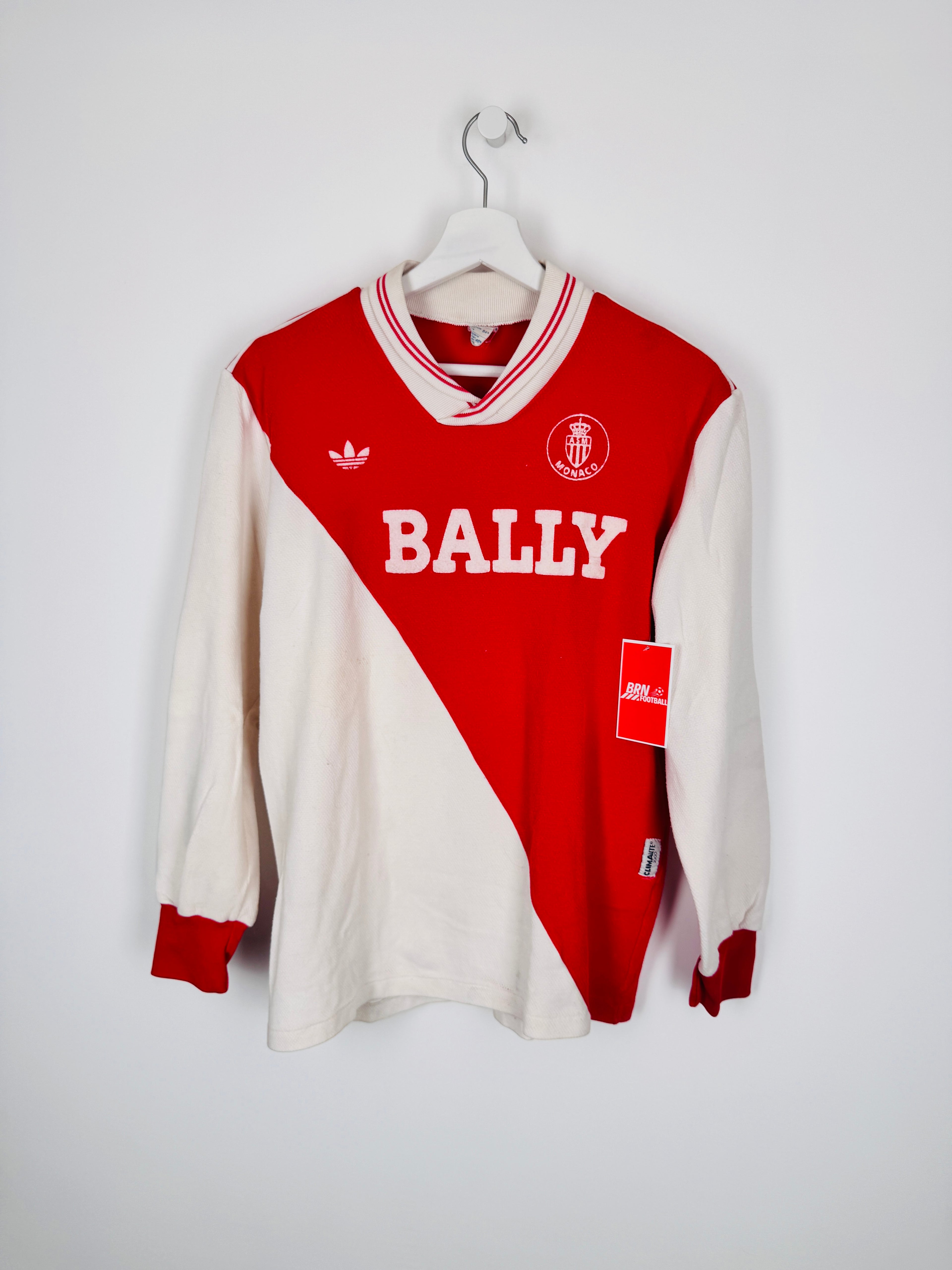 MAILLOT DE FOOTBALL MONACO 1985/1987 DOMICILE MANCHES LONGUES (S)