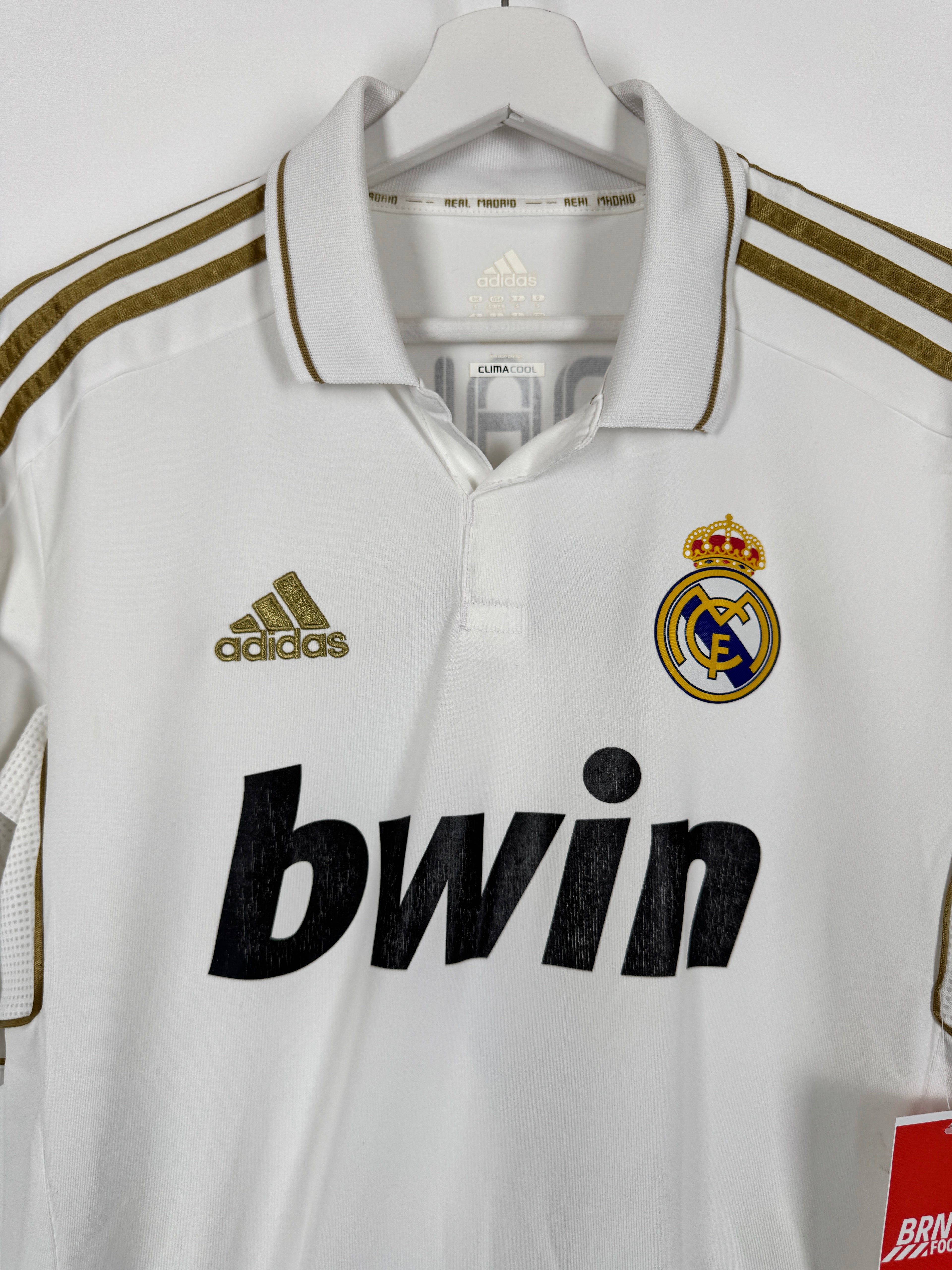 REAL MADRID 2011/2012 HOME FOOTBALL JERSEY - RONALDO #7 (S)