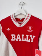 MAILLOT DE FOOTBALL MONACO 1985/1987 DOMICILE MANCHES LONGUES (S)