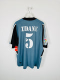 REAL MADRID 2001/2002 THIRD FOOTBALL SHIRT - ZIDANE #5 (XL)