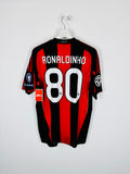 CAMISETA DE FÚTBOL AC MILAN 2010/2011 LOCAL - RONALDINHO #80 (M)