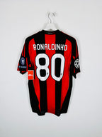 CAMISETA DE FÚTBOL AC MILAN 2010/2011 LOCAL - RONALDINHO #80 (M)